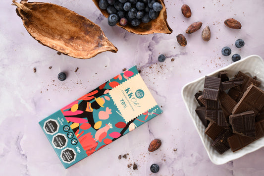 Barra de chocolate amargo 70%