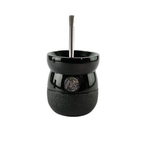 Mate Zaino Negro + Bombilla