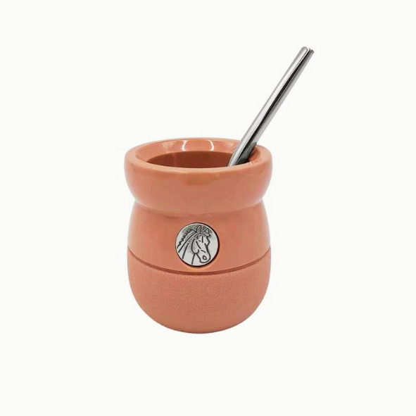 Mate Zaino Rosado + Bombilla