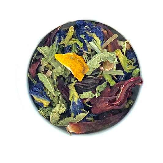 Luna Creciente (Guisante Mariposa, Hibisco, lemongrass, cedrón y Limón)