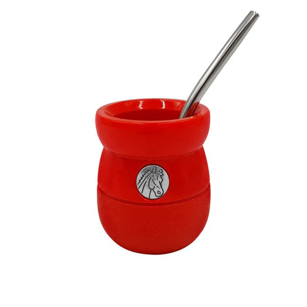 Mate Zaino Rojo + Bombilla