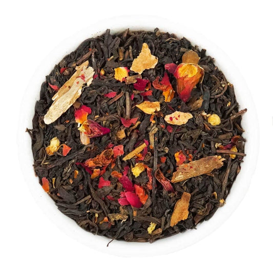 ROMANCE (Té Rojo con Pétalos de Rosa y Canela)