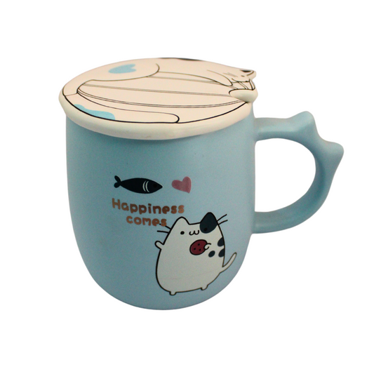 Taza Gato con tapa