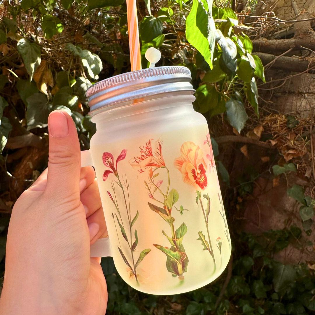 Vaso con Bombilla – Botánico 🌱