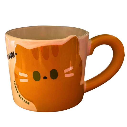 Tazón Gato Naranjo
