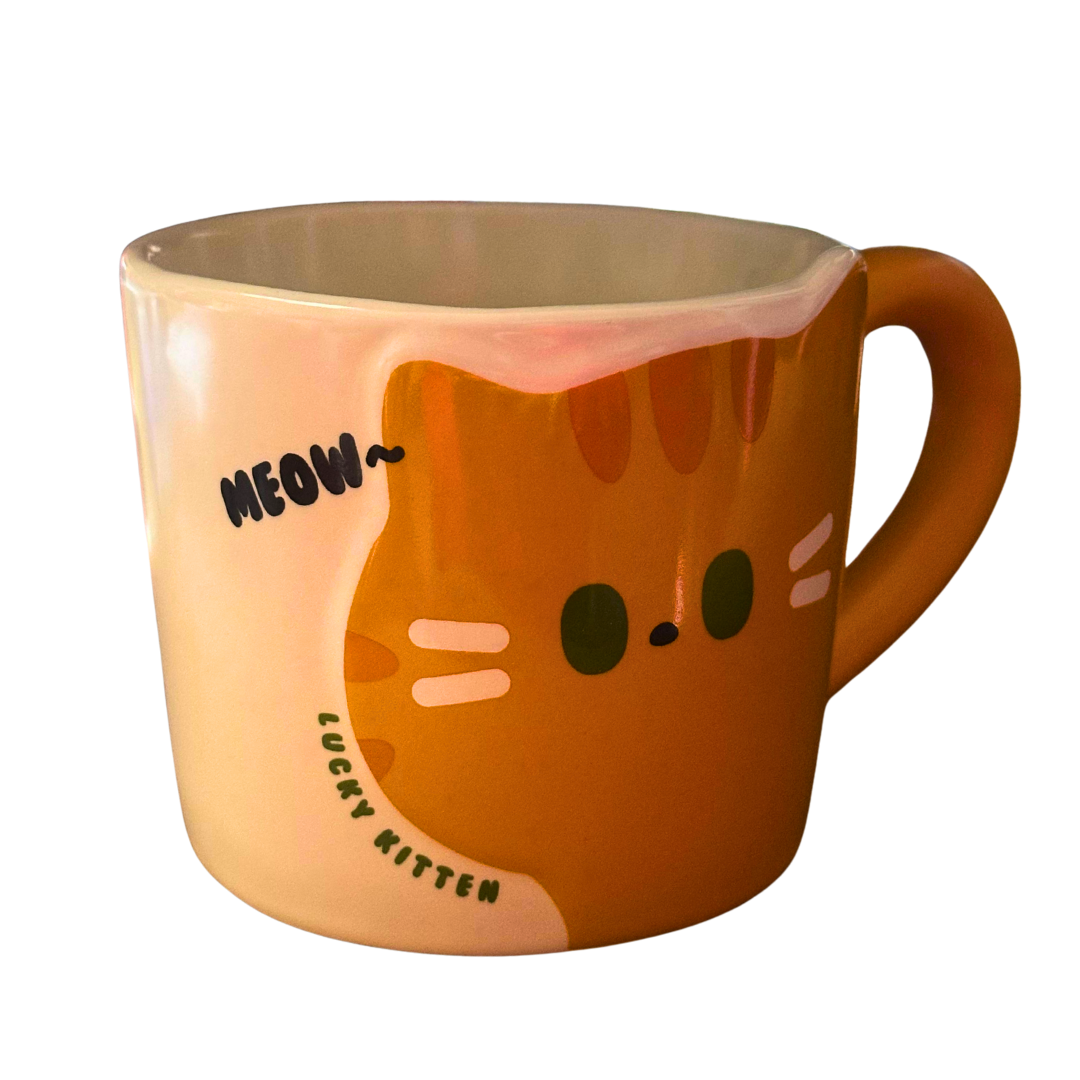 Tazón Gato Naranjo
