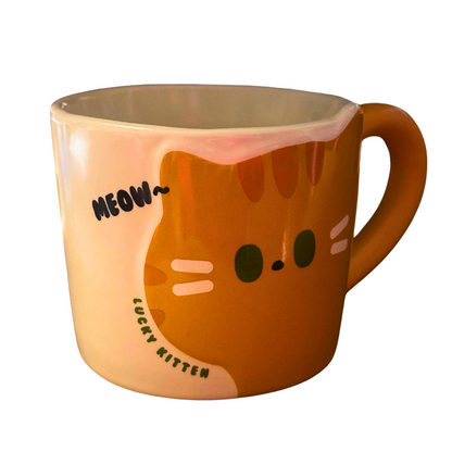 Tazón Gato Naranjo