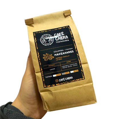 CAFÉ  COLOMBIA MANZANARES GRANO ENTERO