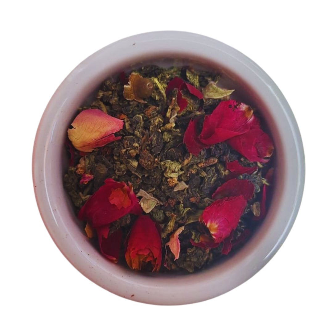 Blue Rose (Té oolong con pétalos de rosas)