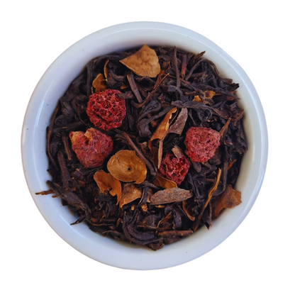 HARMONÍA (Té negro con frambuesas y cascarillas de cacao)